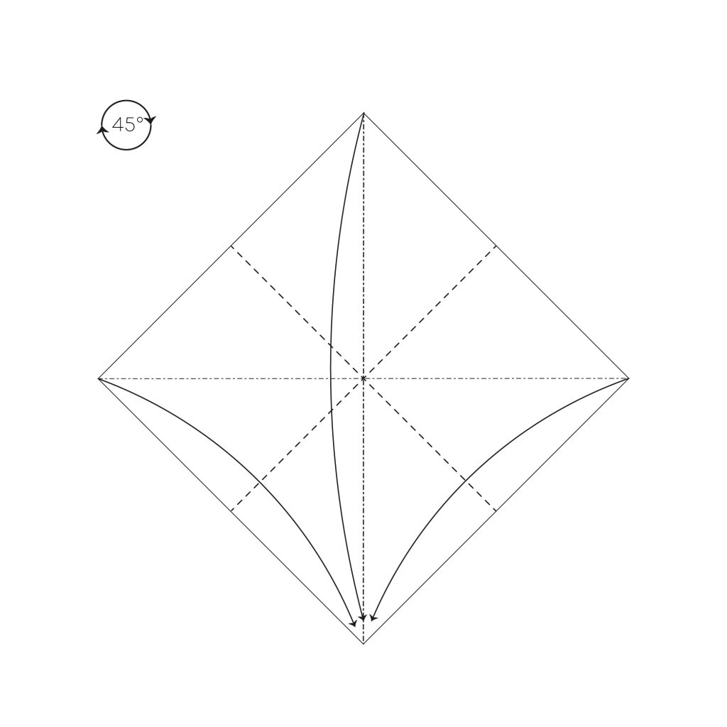 origami crab diagram step 3