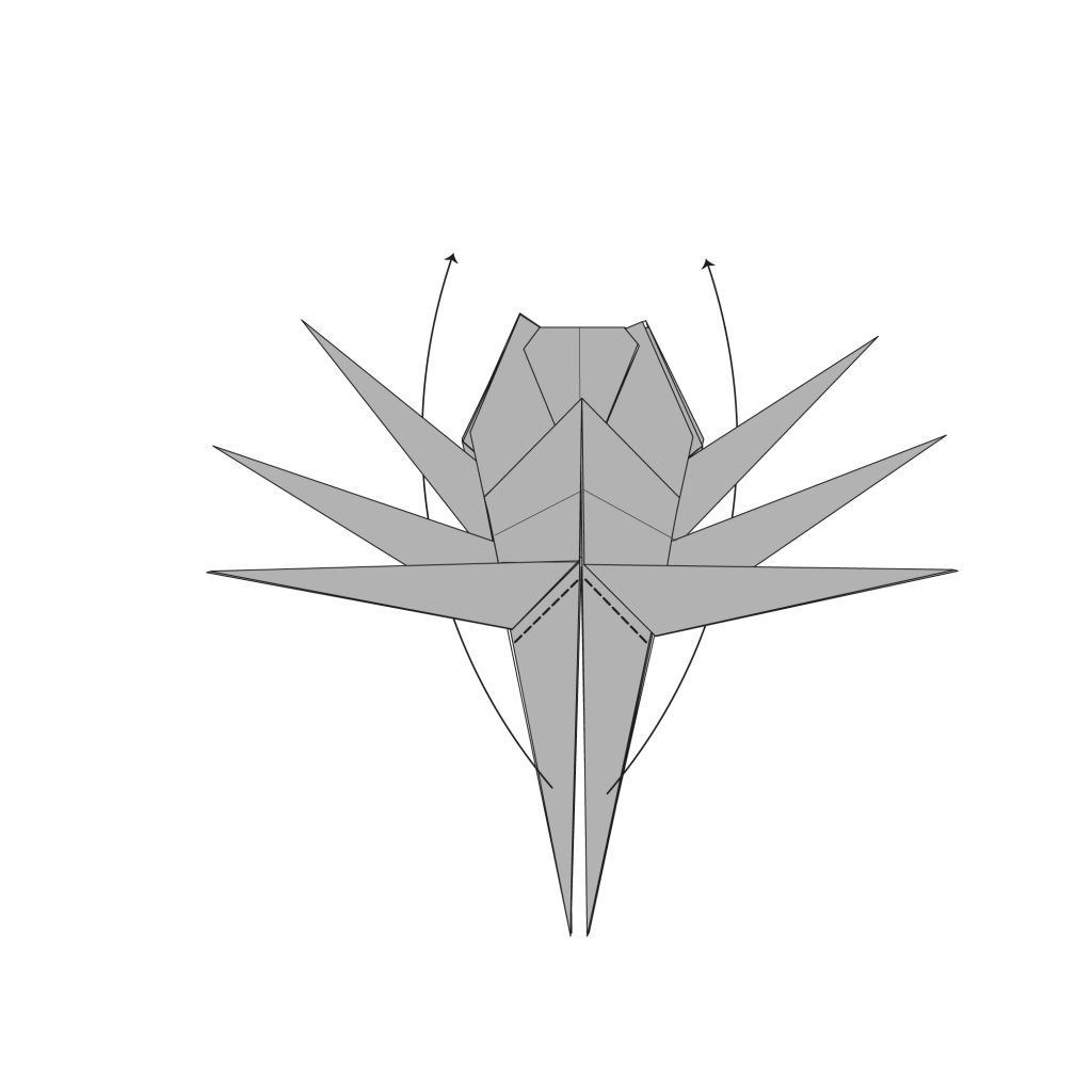 origami crab diagram step 30
