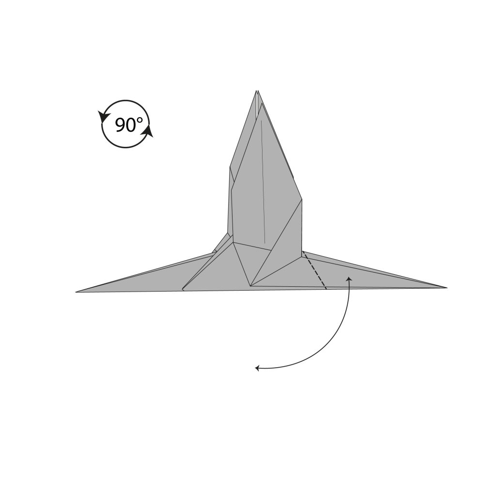 origami dragonfly diagram step 12