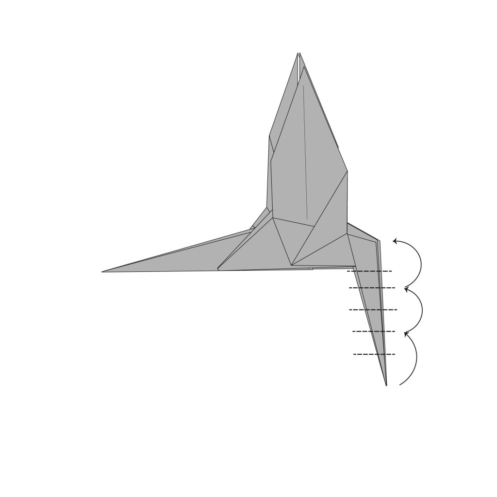 origami dragonfly diagram step 14