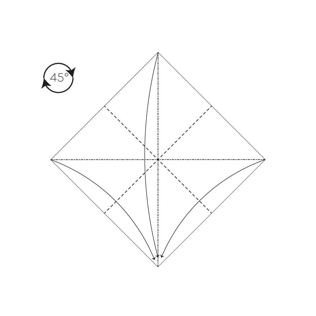 origami dragonfly diagram step 3