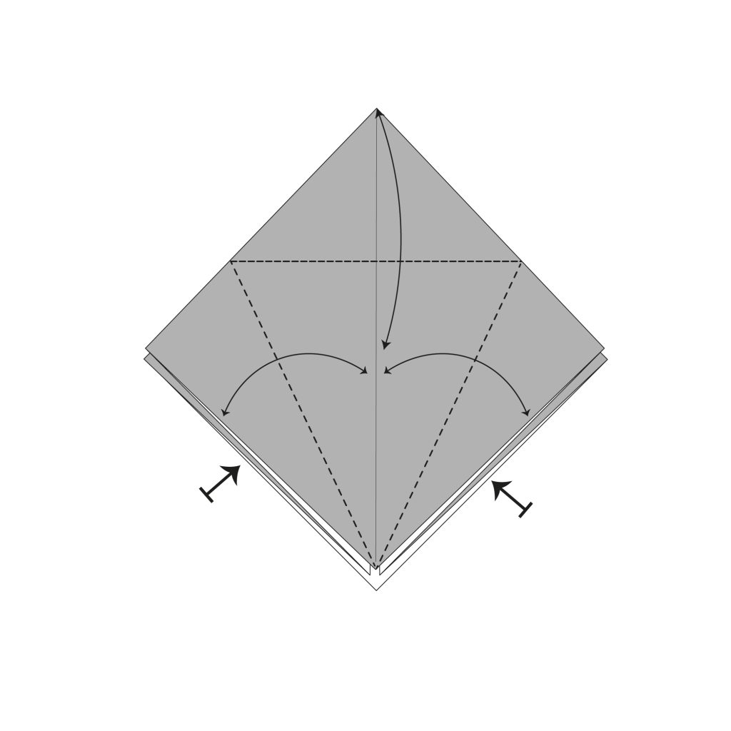 origami dragonfly diagram step 4