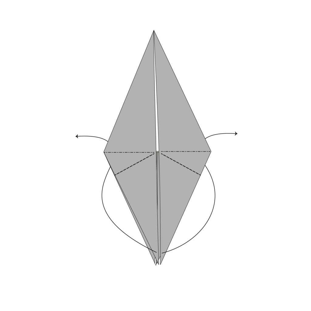 origami dragonfly diagram step 8