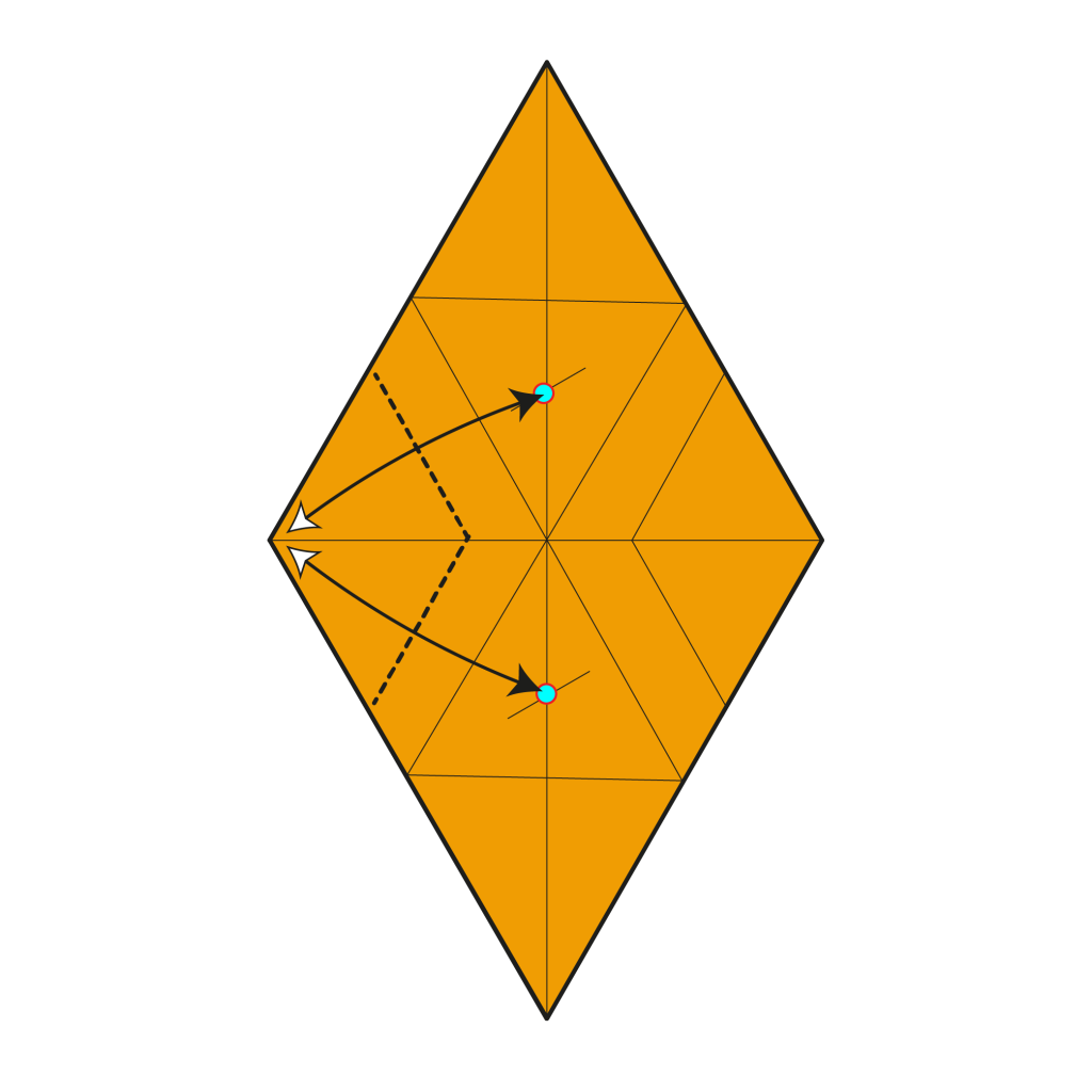 origami 6-pointed star diagram step 10