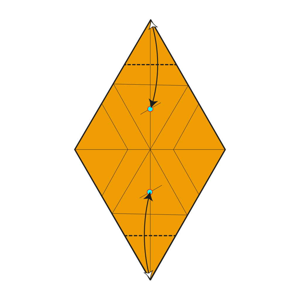 origami 6-pointed star diagram step 11