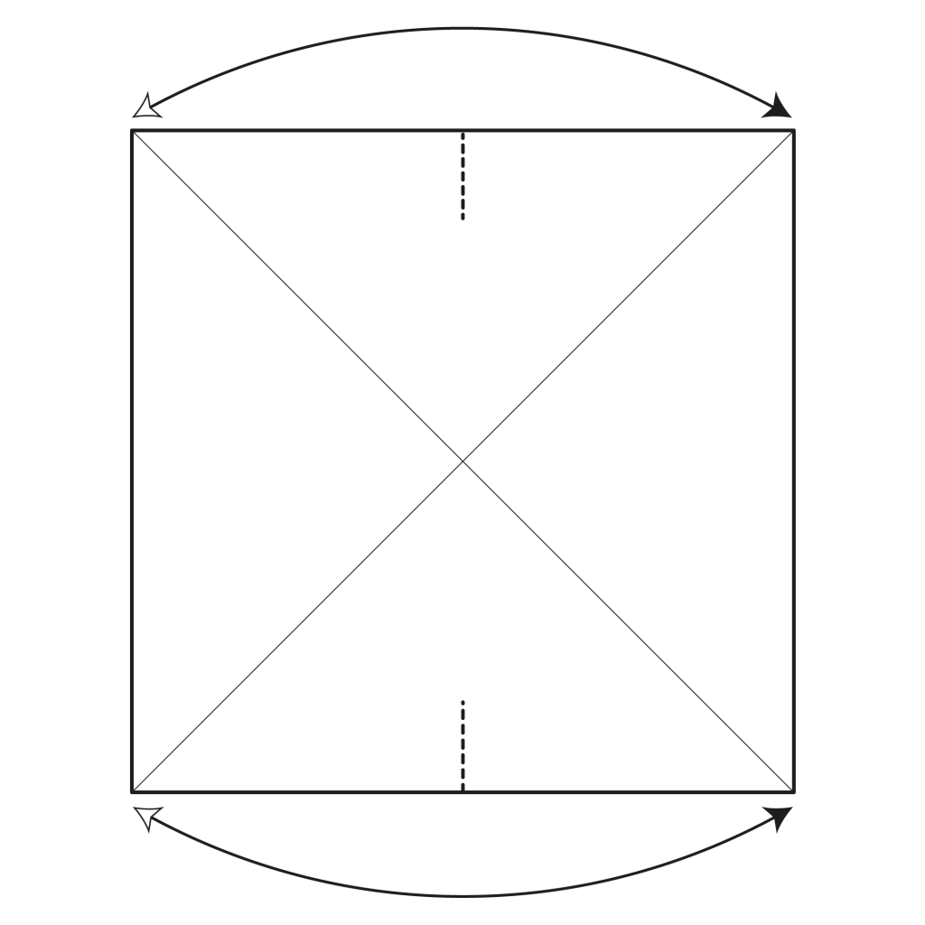 origami 6-pointed star diagram step 2
