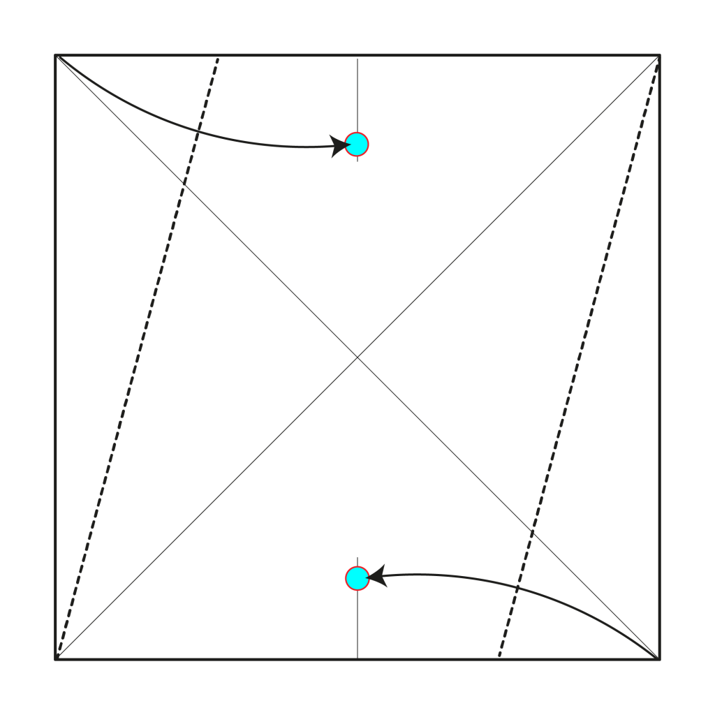 origami 6-pointed star diagram step 3