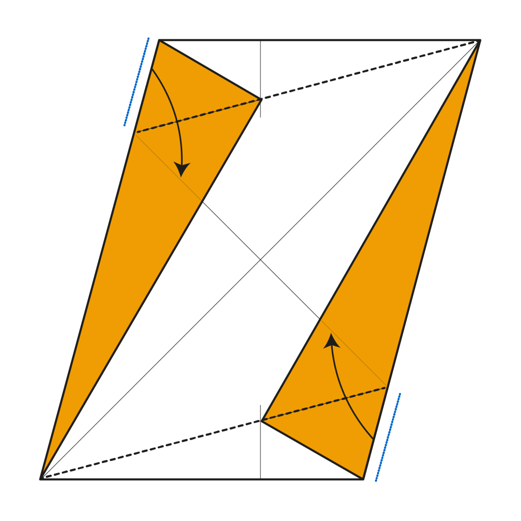 origami 6-pointed star diagram step 4