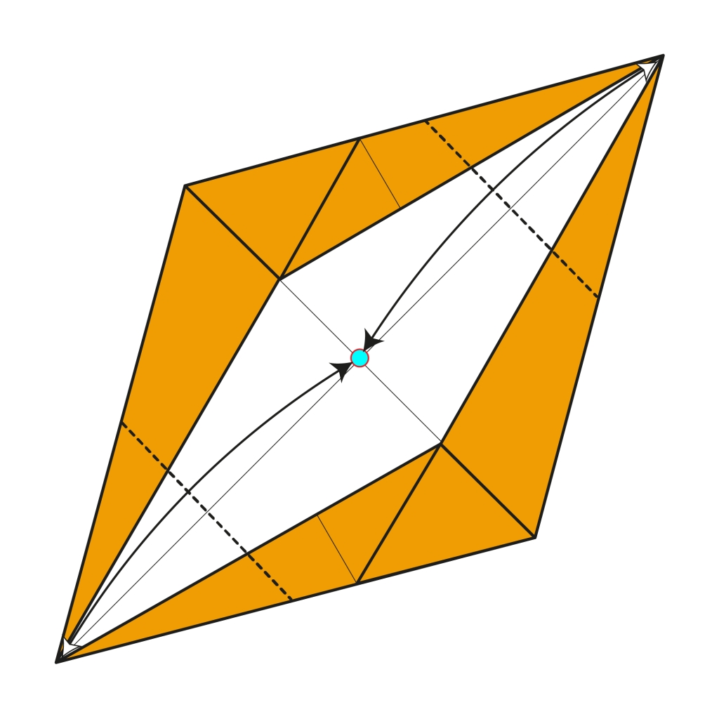 origami 6-pointed star diagram step 5
