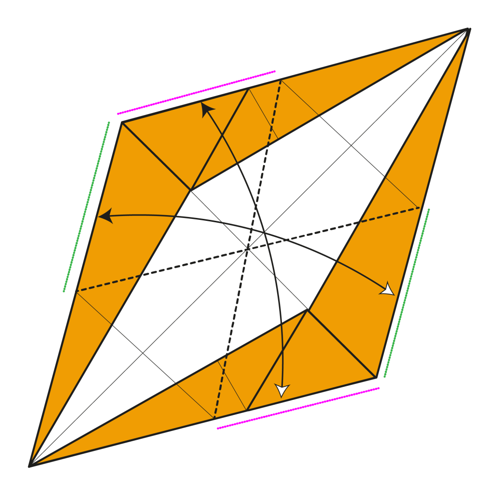 origami 6-pointed star diagram step 6