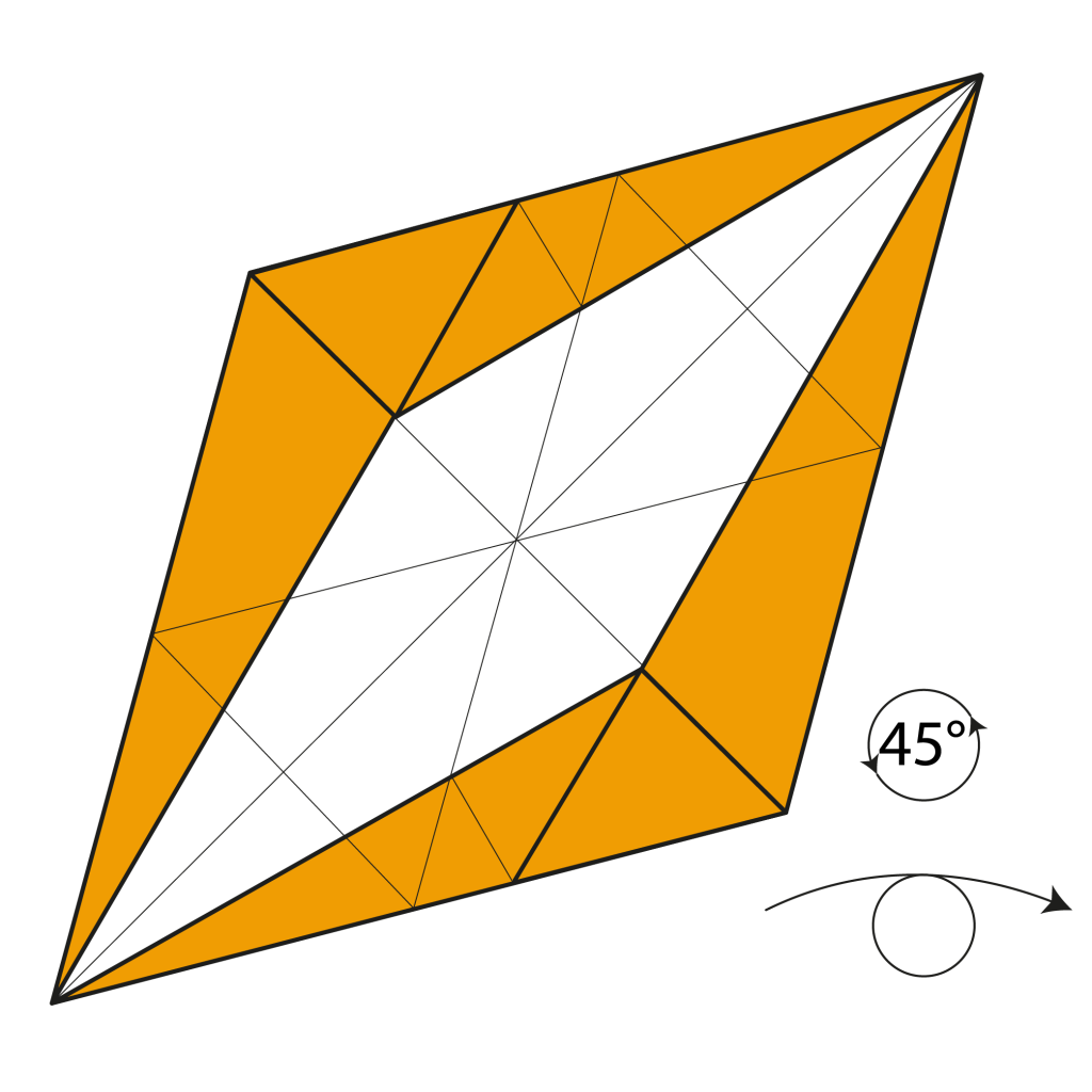origami 6-pointed star diagram step 7