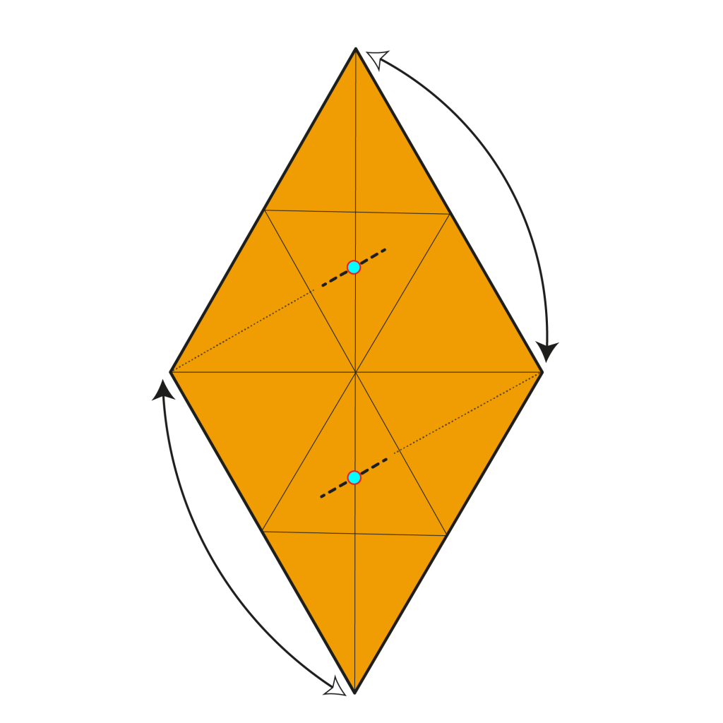 origami 6-pointed star diagram step 8