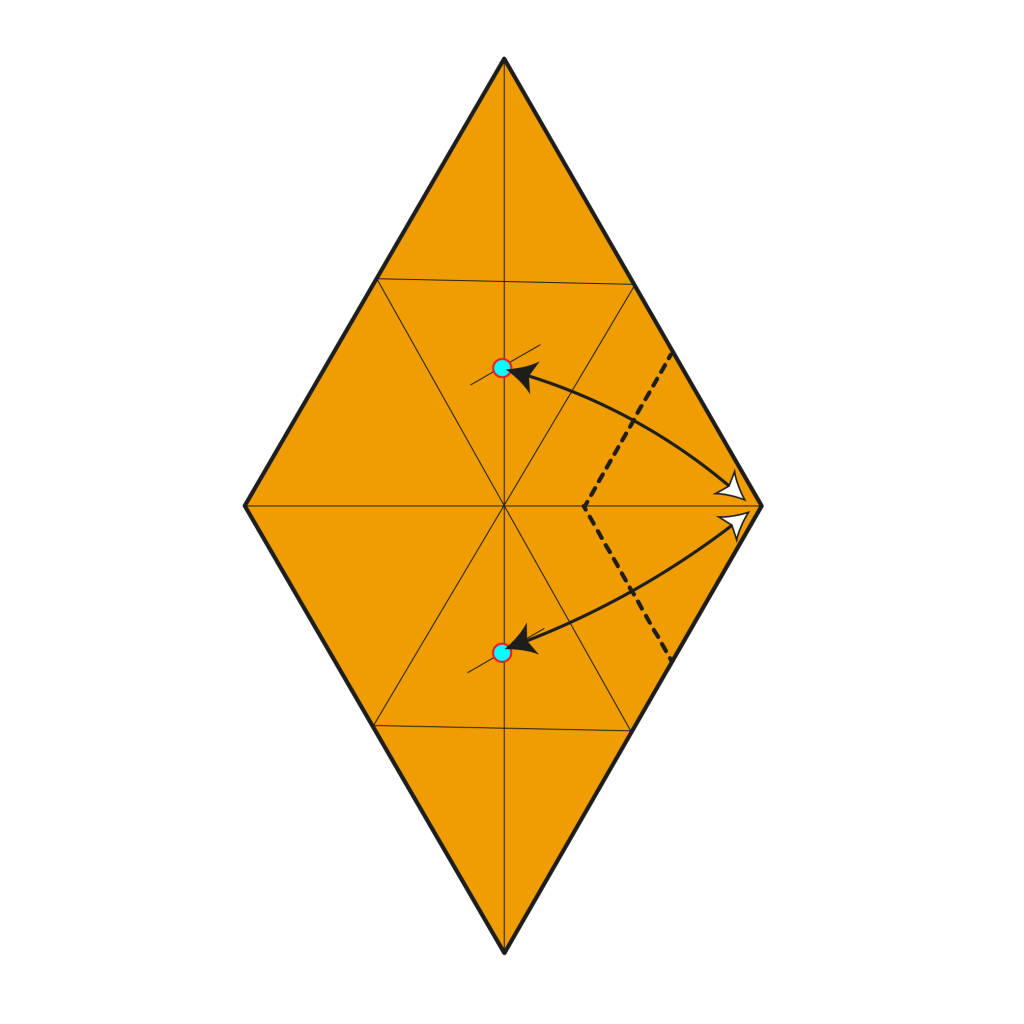 origami 6-pointed star diagram step 9
