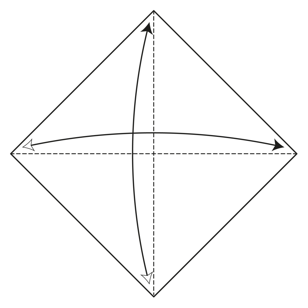 origami angel diagram step 1