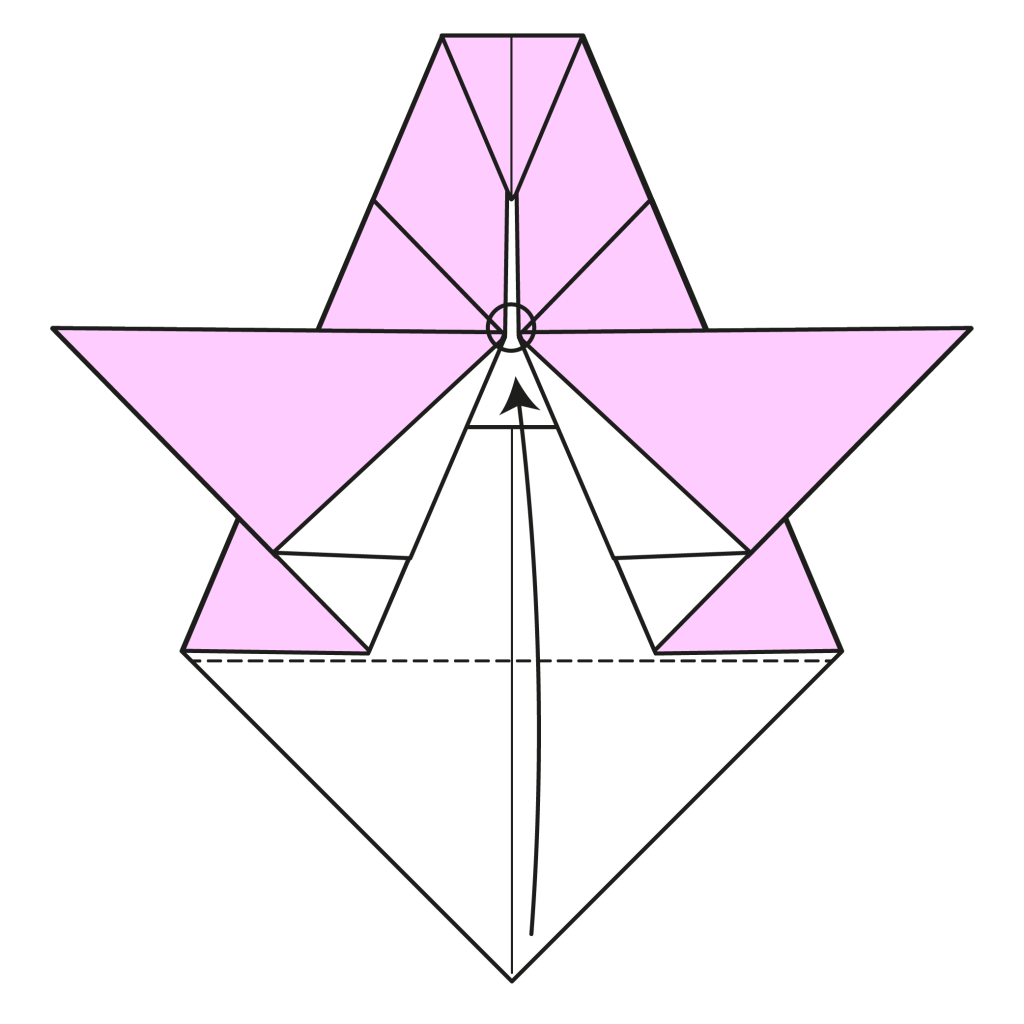 origami angel diagram step 10