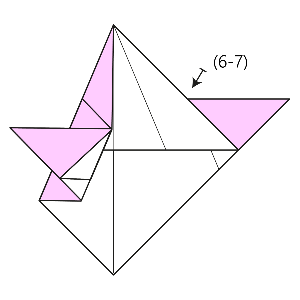 origami angel diagram step 8
