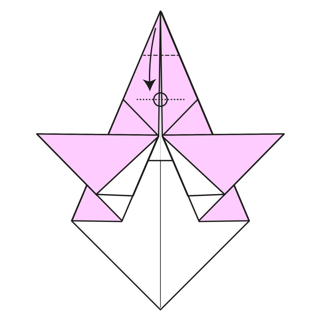 origami angel diagram step 9