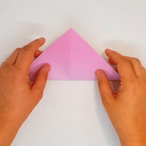 origami angel paper fold step 1