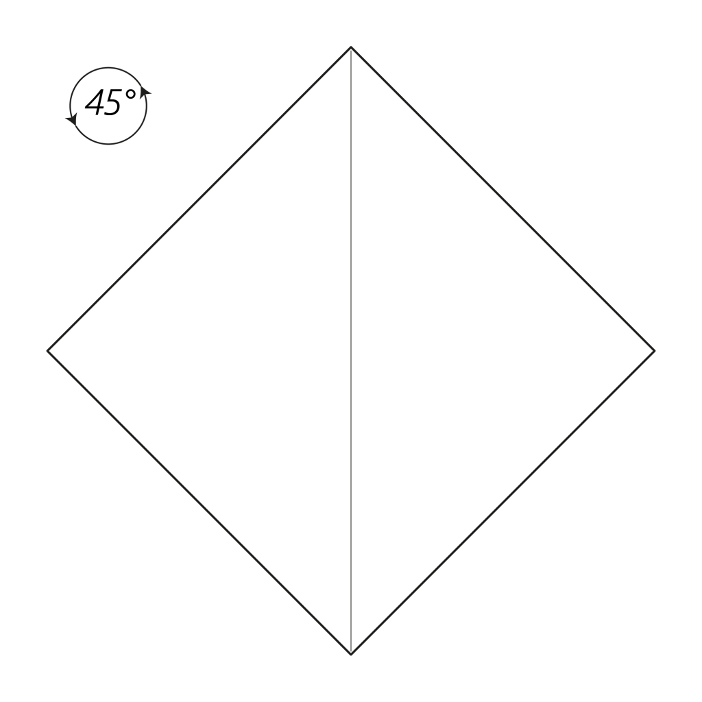 origami christmas tree diagram step 2