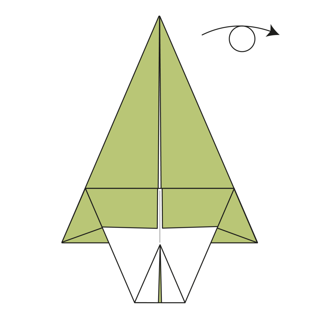 origami christmas tree diagram step 8