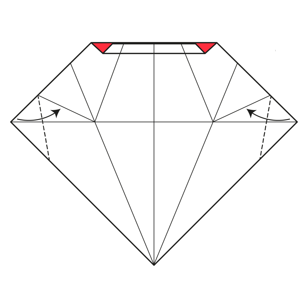 origami santa diagram step 11