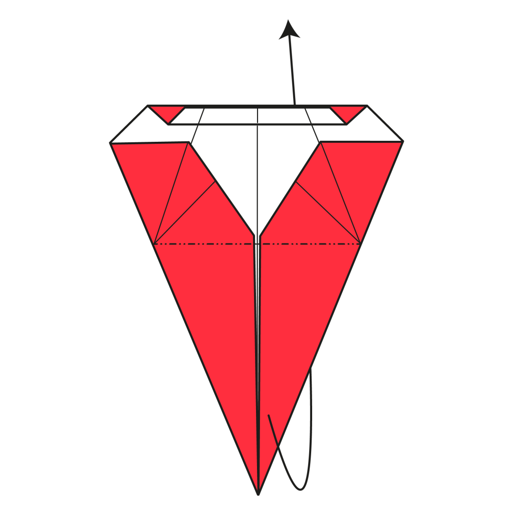 origami santa diagram step 13