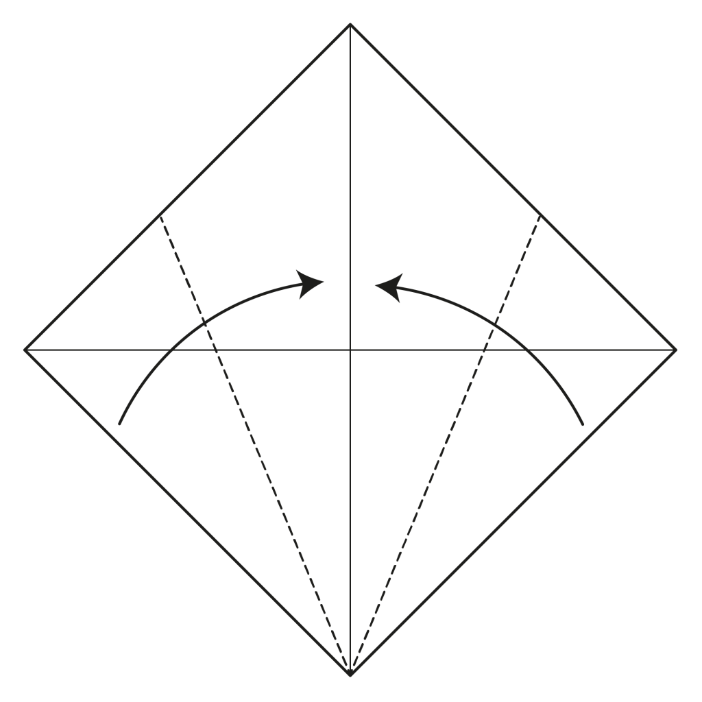 origami santa diagram step 2
