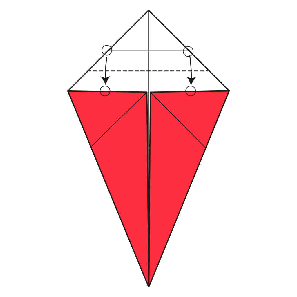 origami santa diagram step 4