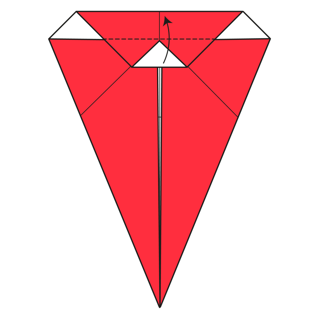 origami santa diagram step 6