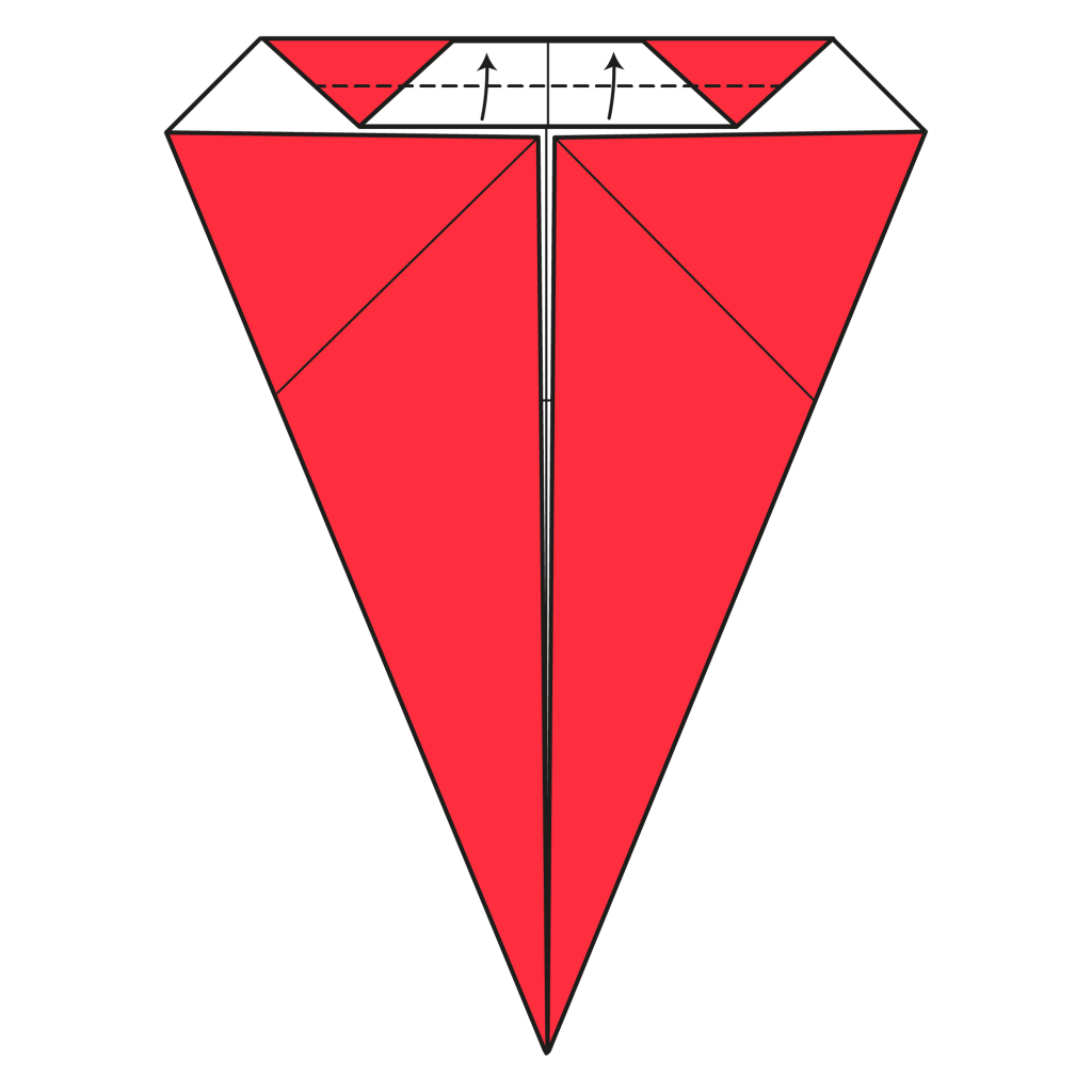 origami santa diagram step 7