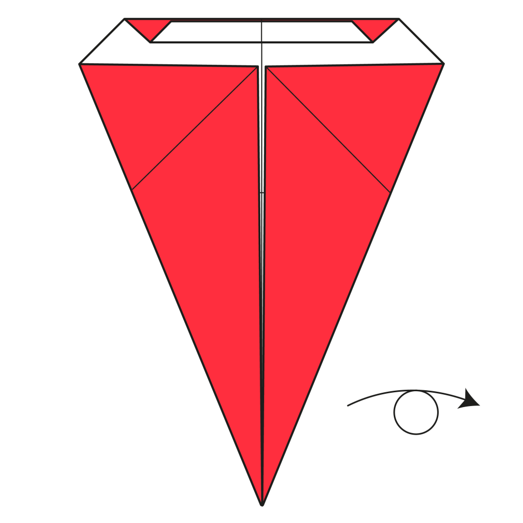 origami santa diagram step 8