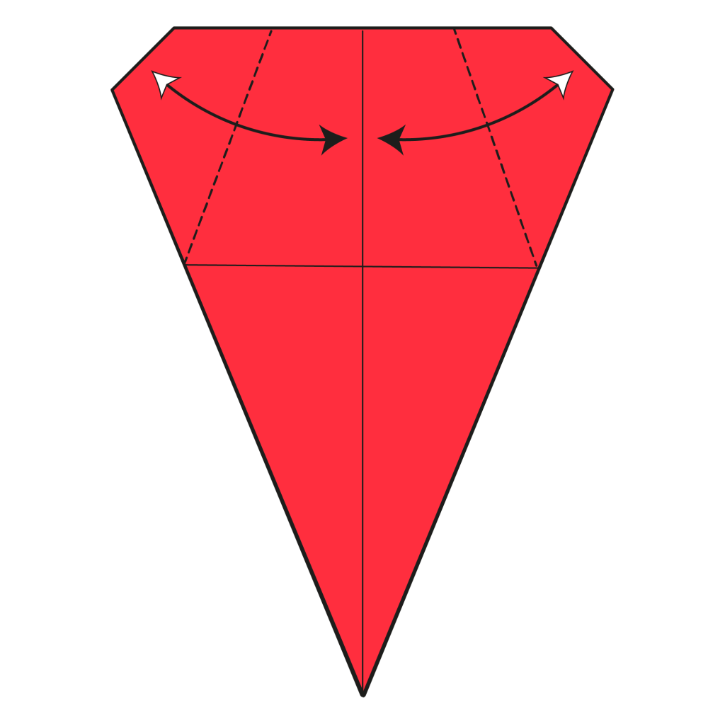origami santa diagram step 9
