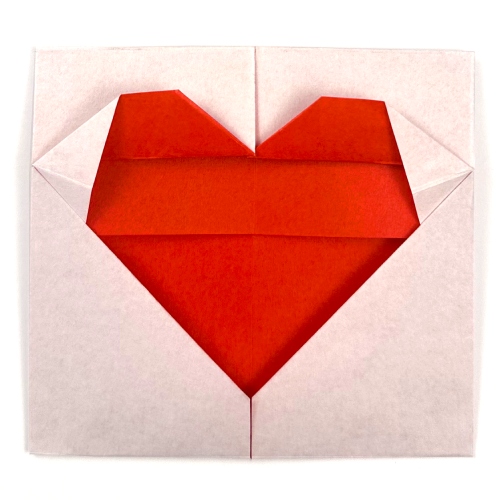 easy origami heart card