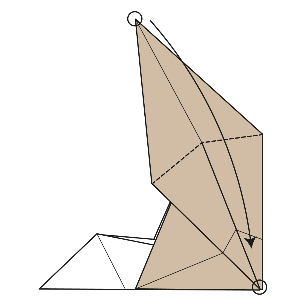 origami cat diagram step 12