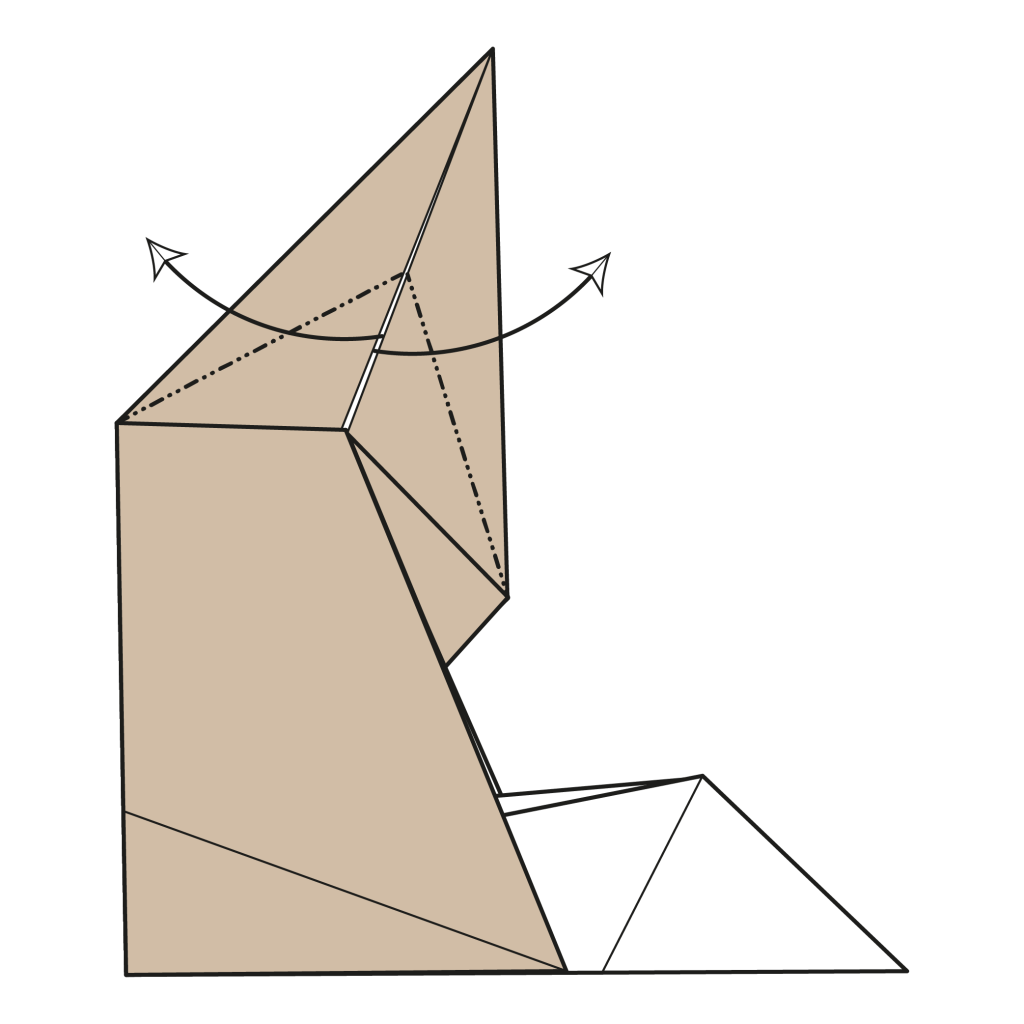 origami cat diagram step 15