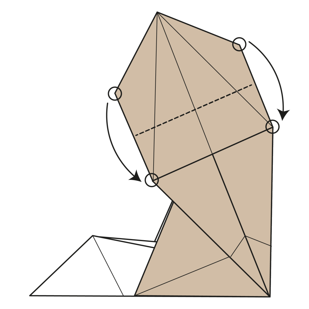 origami cat diagram step 17