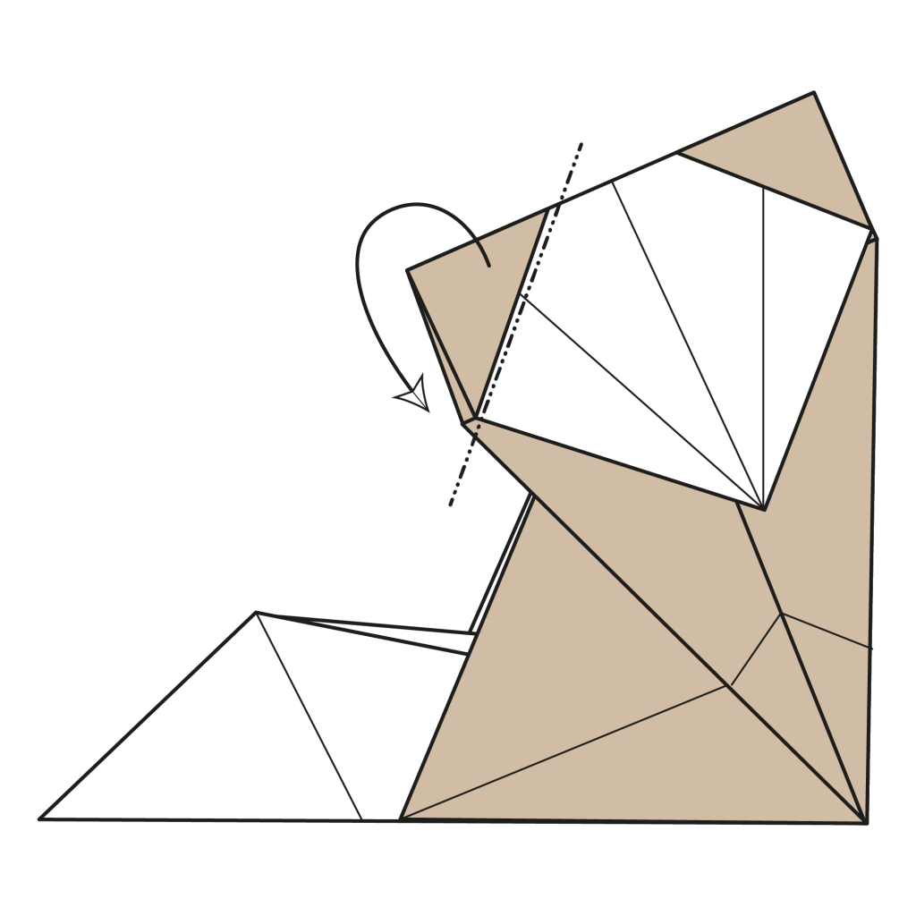 origami cat diagram step 18
