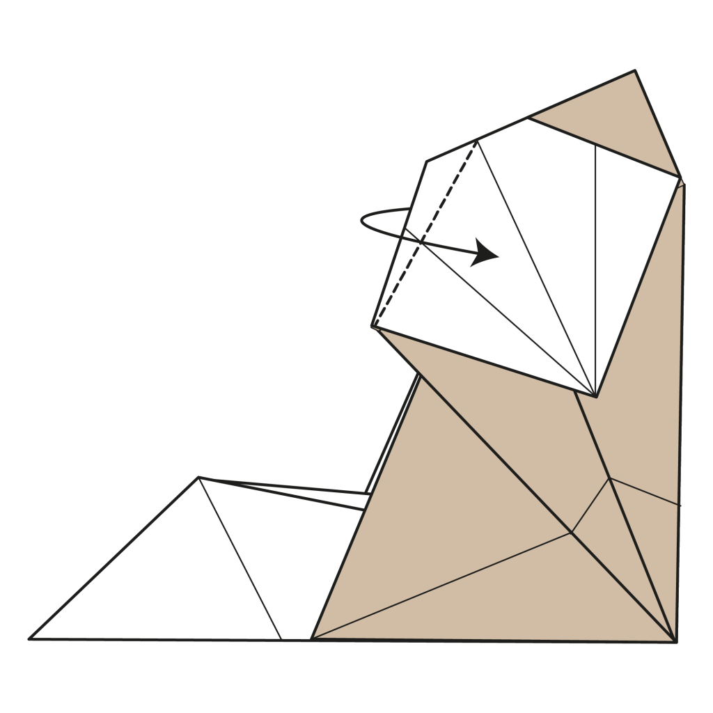 origami cat diagram step 19