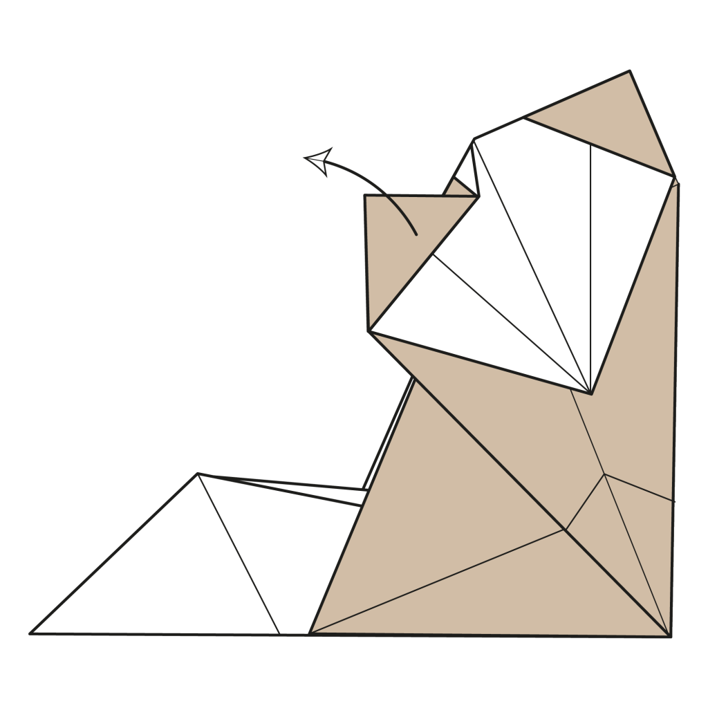 origami cat diagram step 20
