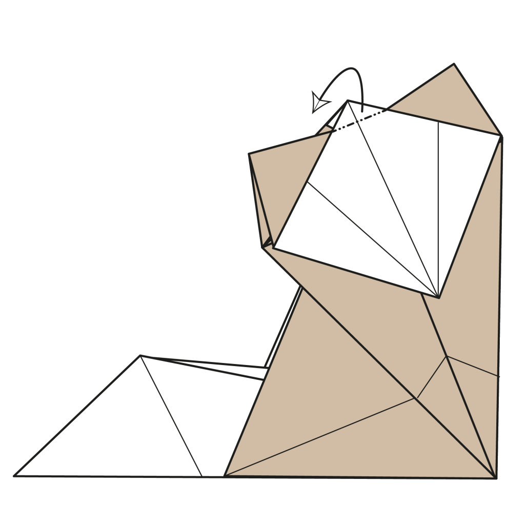 origami cat diagram step 24