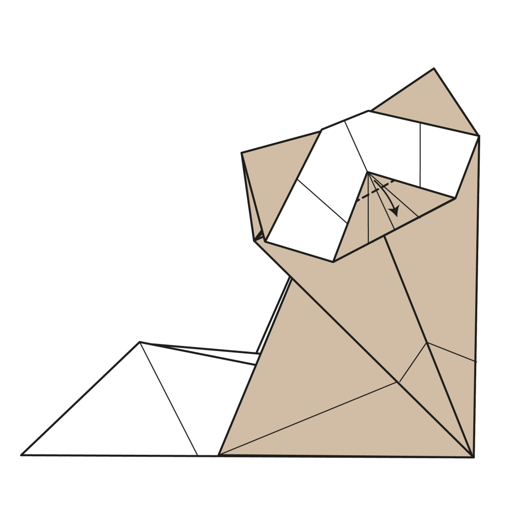 origami cat diagram step 26