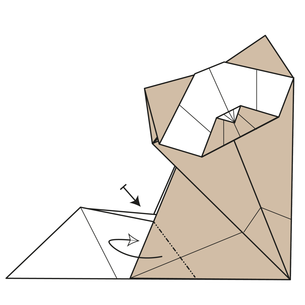 origami cat diagram step 27