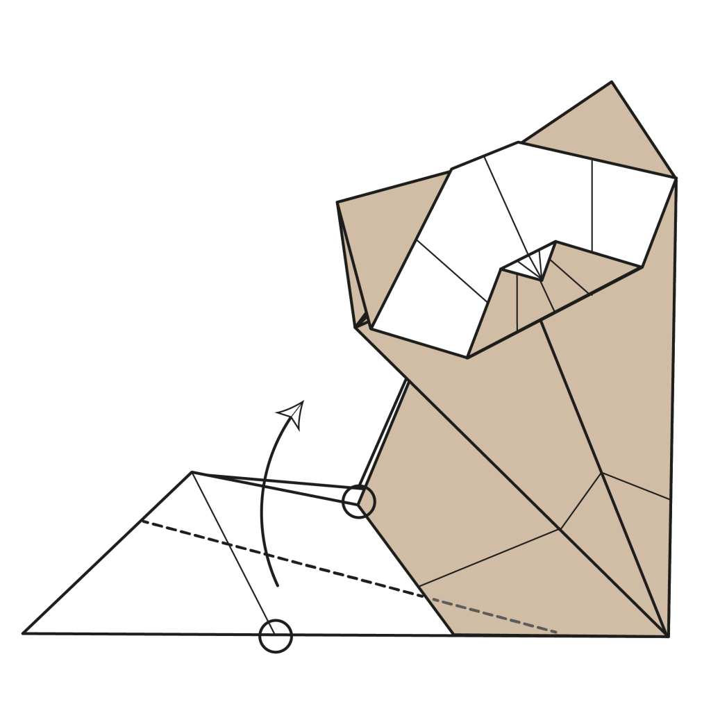 origami cat diagram step 28
