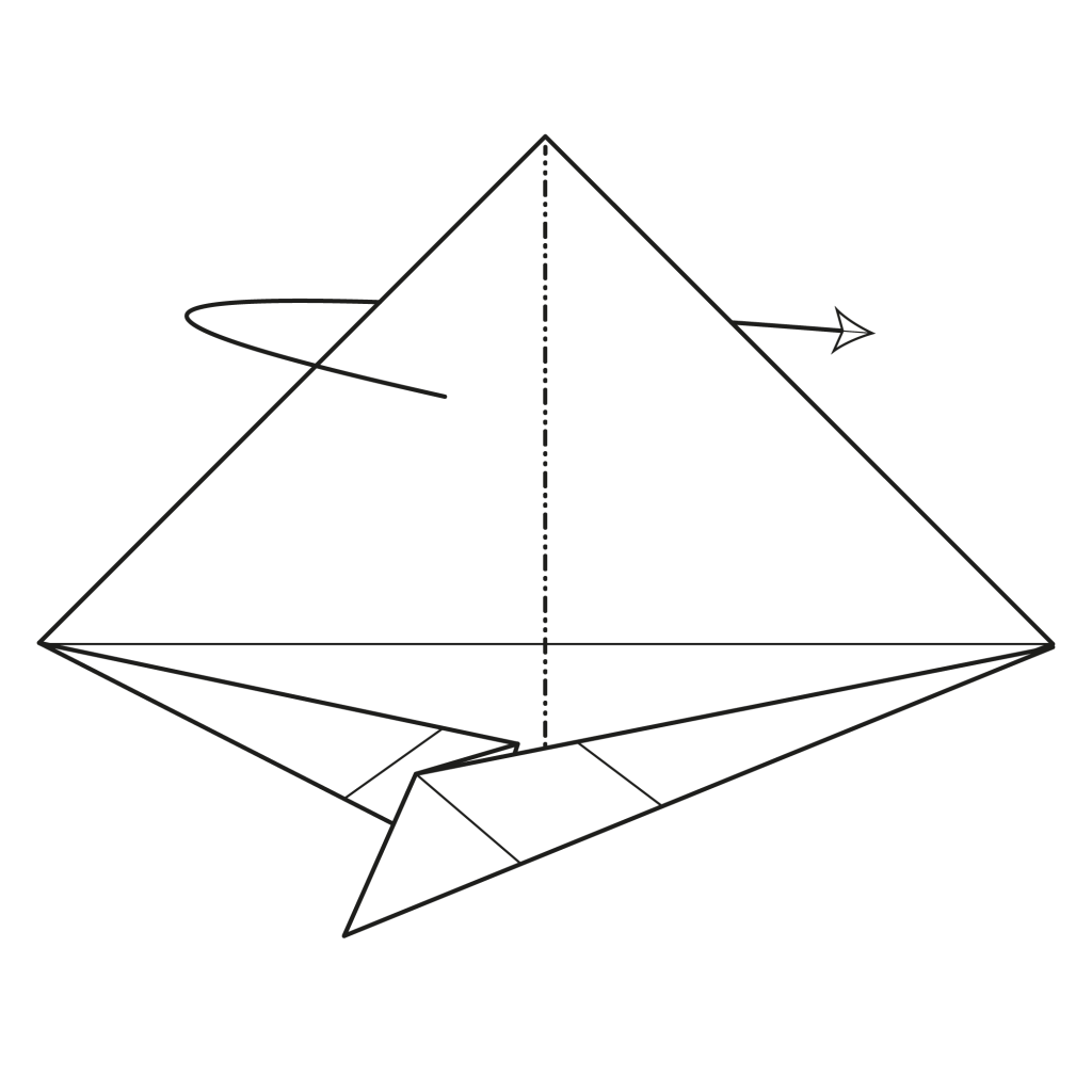 origami cat diagram step 8
