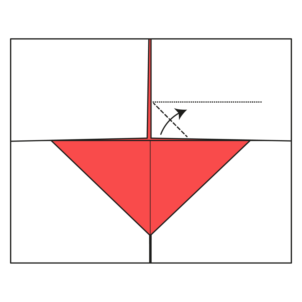 origami heart card diagram step 8