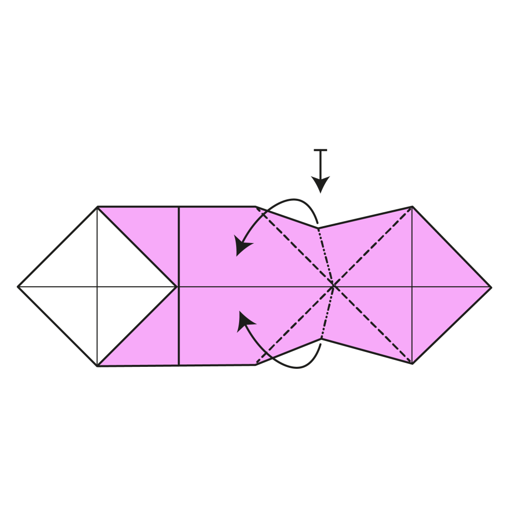 origami kissing lips diagram step 12