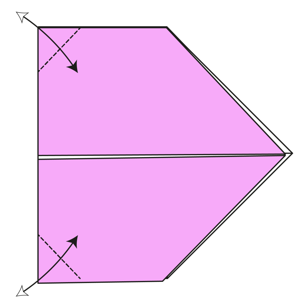 origami kissing lips diagram step 15