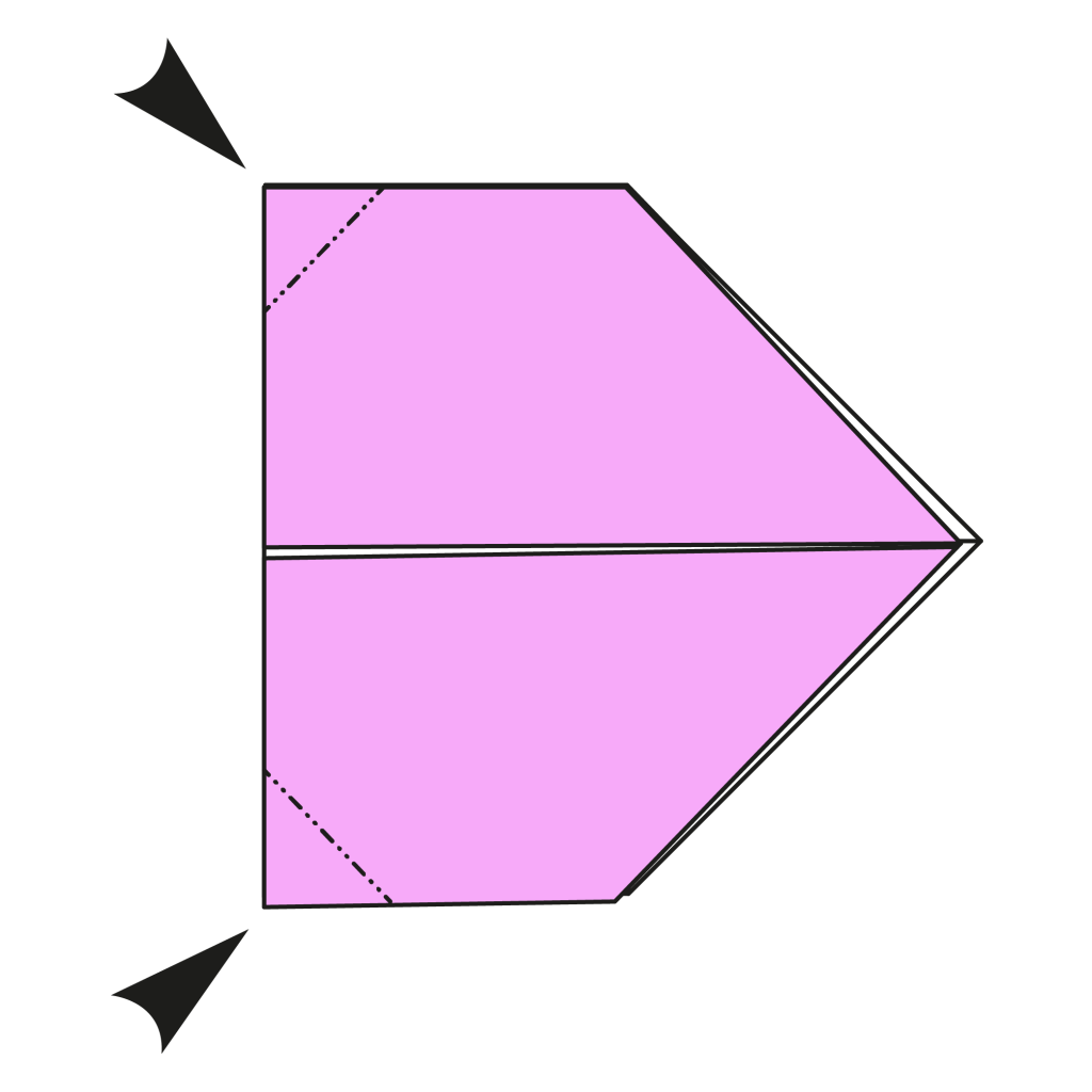 origami kissing lips diagram step 16