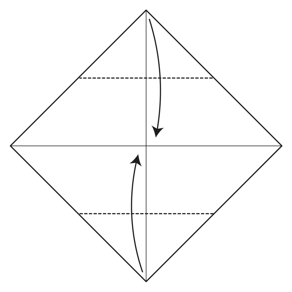 origami kissing lips diagram step 2