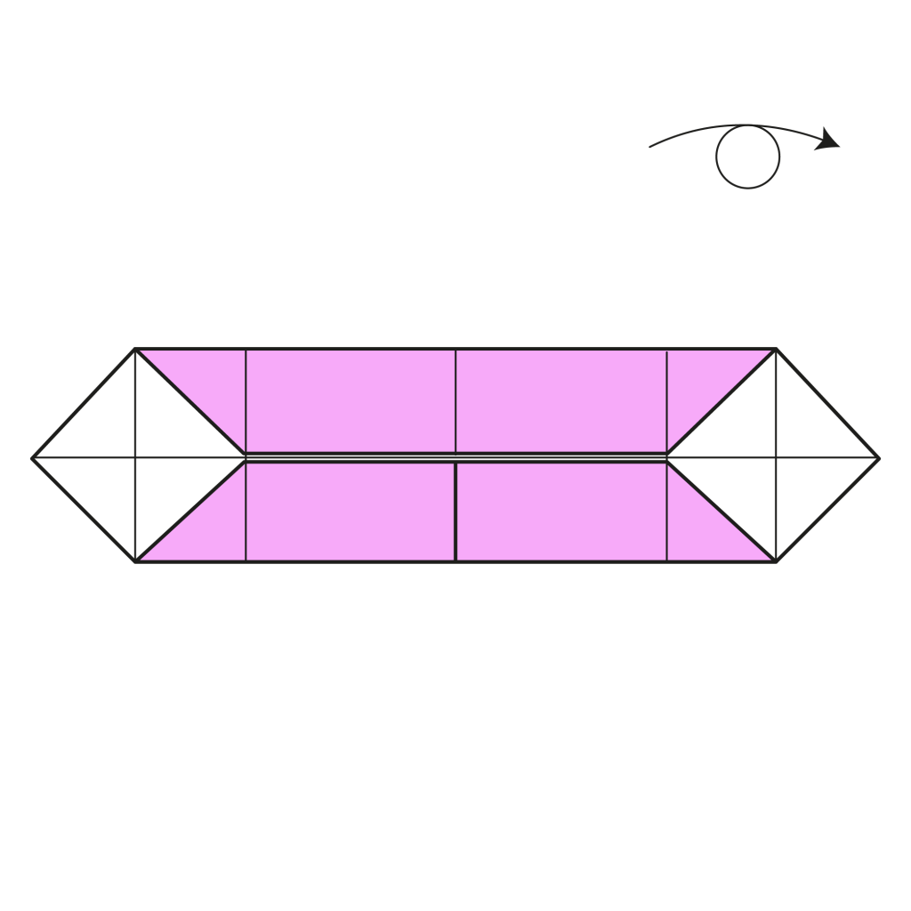 origami kissing lips diagram step 8